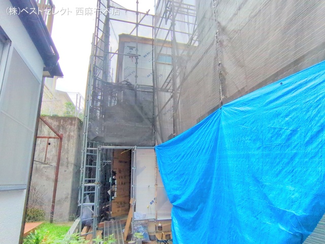 東京都大田区南久が原２丁目の新築戸建てシート写真 2025年8月21日撮影