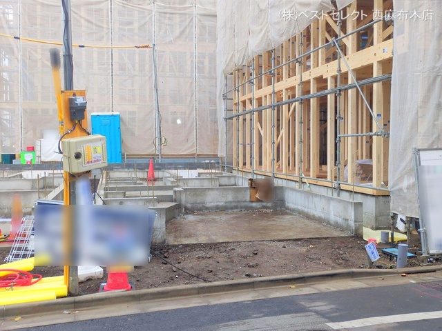 東京都大田区中央６丁目の新築戸建て基礎写真 2025年12月24日撮影