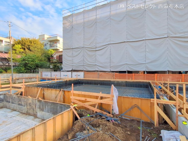 東京都大田区中央6丁目の新築戸建て基礎写真 2025年10月29日撮影