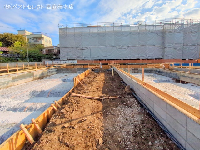 東京都大田区中央6丁目の新築戸建て基礎写真 2025年10月29日撮影