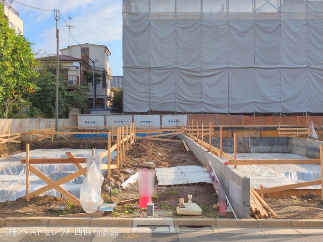 東京都大田区中央６丁目の新築戸建て基礎写真 2025年10月29日撮影