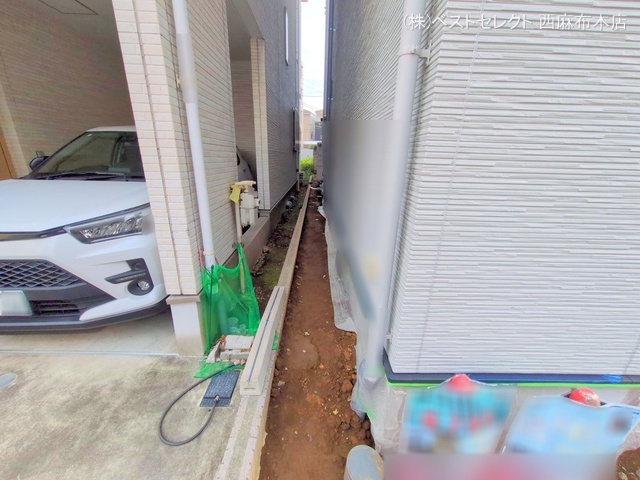 東京都大田区東蒲田2丁目の新築戸建て外構写真 2025年9月21日撮影
