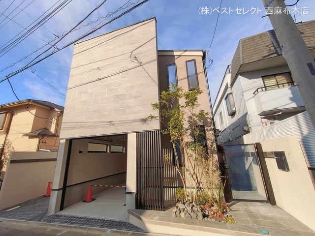 東京都目黒区柿の木坂３丁目の新築戸建て完成写真 2026年1月4日撮影