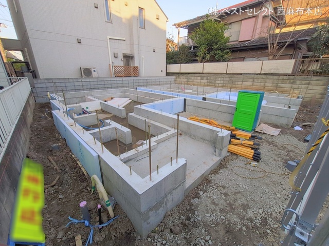 東京都大田区本羽田１丁目の新築戸建て基礎写真 2026年1月12日撮影