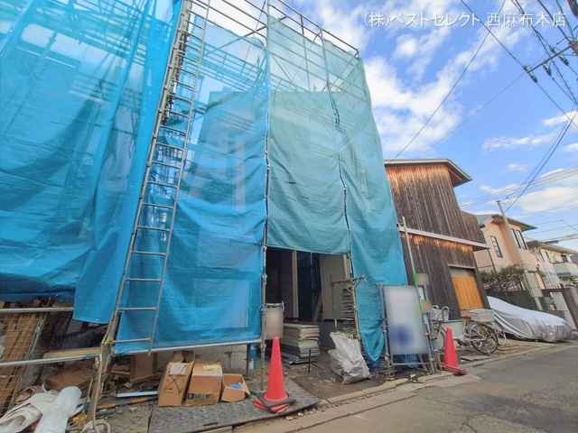 東京都大田区南雪谷４丁目の新築戸建てシート写真 2026年2月11日撮影