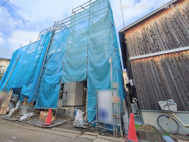 東京都大田区南雪谷４丁目の新築戸建てシート写真 2026年2月11日撮影