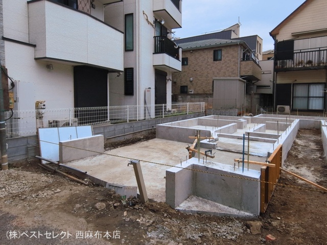 東京都大田区西蒲田５丁目の新築戸建て基礎写真 2026年3月1日撮影
