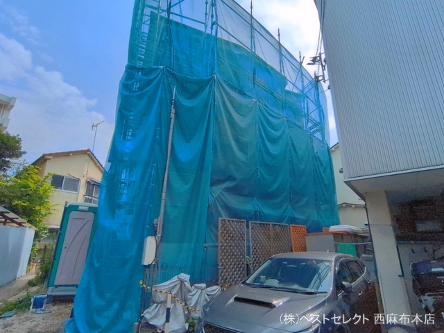 東京都板橋区坂下３丁目の新築戸建てシート写真 2026年6月23日撮影
