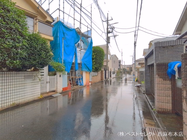 東京都杉並区本天沼２丁目の新築戸建てシート写真 2026年6月24日撮影