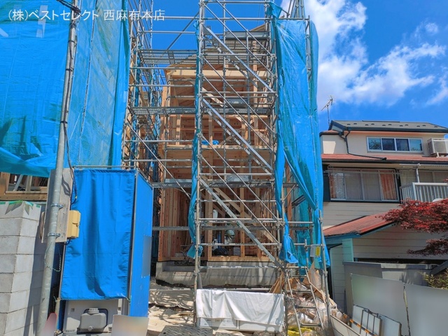 東京都大田区南馬込３丁目の新築戸建て上棟写真 2026年4月15日撮影