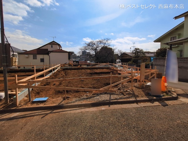 東京都大田区南馬込3丁目の新築戸建て基礎写真 2026年3月17日撮影