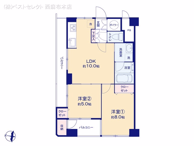 中古マンション ネオハイツ千駄木 間取図