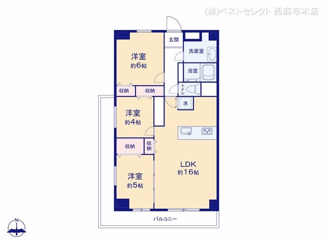 多摩川ビューハイツ 間取図