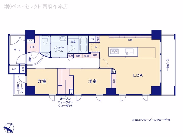 中古マンション ジェイパーク中目黒IV 間取図