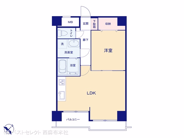 中古マンション スターパレス北品川 間取図