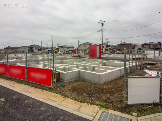 埼玉県さいたま市西区大字佐知川の新築戸建て基礎写真 2022年6月23日撮影