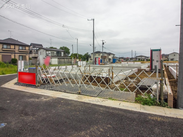 埼玉県さいたま市西区大字佐知川の新築戸建て基礎写真 2022年6月23日撮影