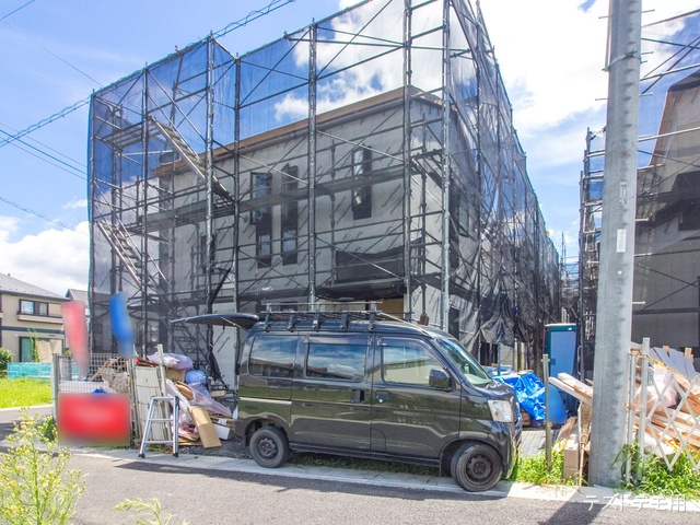 埼玉県さいたま市西区大字佐知川の新築戸建てシート写真 2022年7月27日撮影