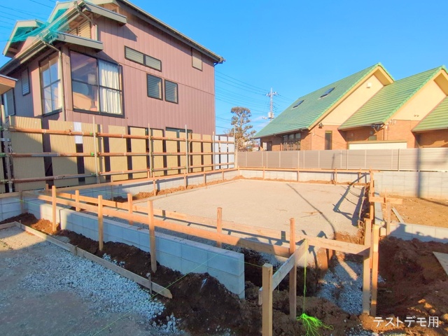 埼玉県さいたま市北区宮原町４丁目の新築戸建て基礎写真 2025年1月28日撮影