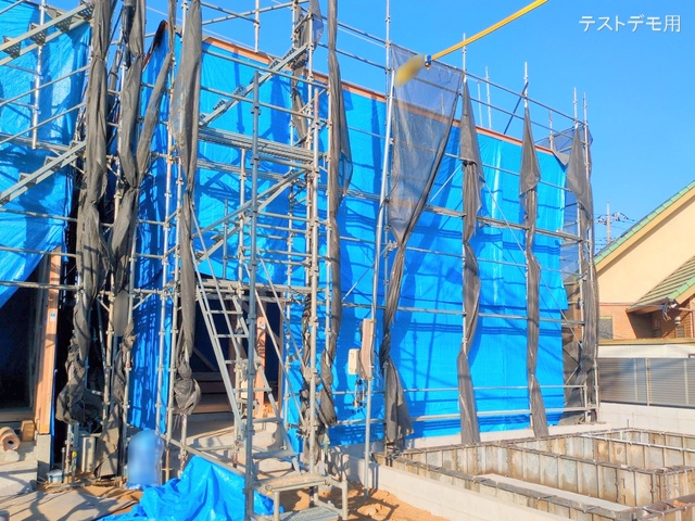 埼玉県さいたま市北区宮原町４丁目の新築戸建て上棟写真 2025年2月17日撮影