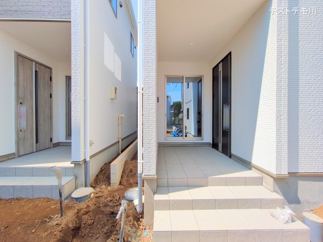 埼玉県さいたま市北区宮原町４丁目の新築戸建て外構写真 2025年4月12日撮影