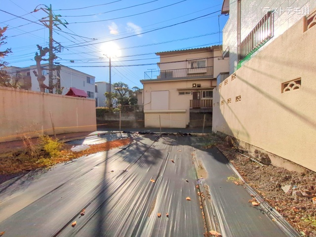東京都江東区東砂4丁目の新築戸建て更地・土地写真 2024年12月26日撮影