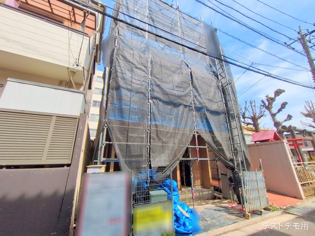 東京都江東区東砂4丁目の新築戸建て上棟写真 2025年3月18日撮影