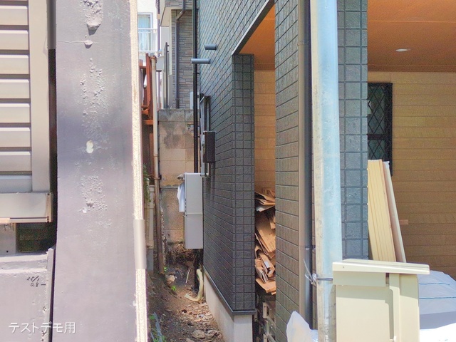 東京都江東区東砂4丁目の新築戸建て外構写真 2025年5月8日撮影