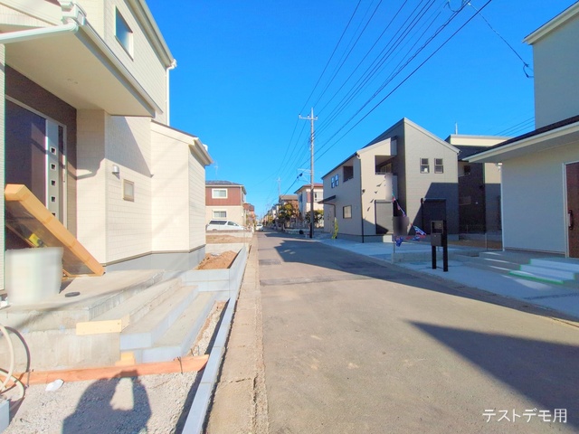 埼玉県さいたま市西区大字中野林の新築戸建て外構写真 2025年2月18日撮影
