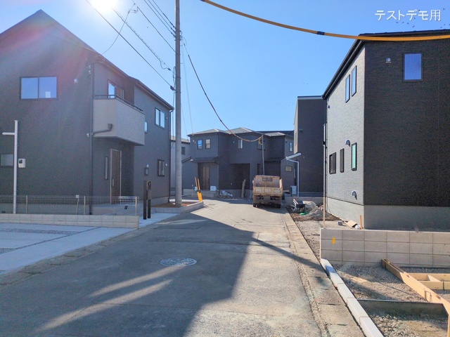 埼玉県さいたま市西区大字中野林の新築戸建て外構写真 2025年2月18日撮影
