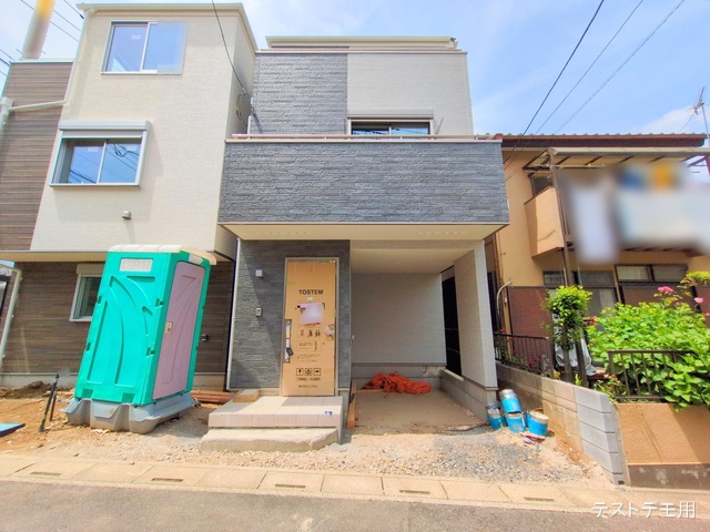 埼玉県さいたま市大宮区北袋町2丁目の新築戸建て外構写真 2025年5月15日撮影