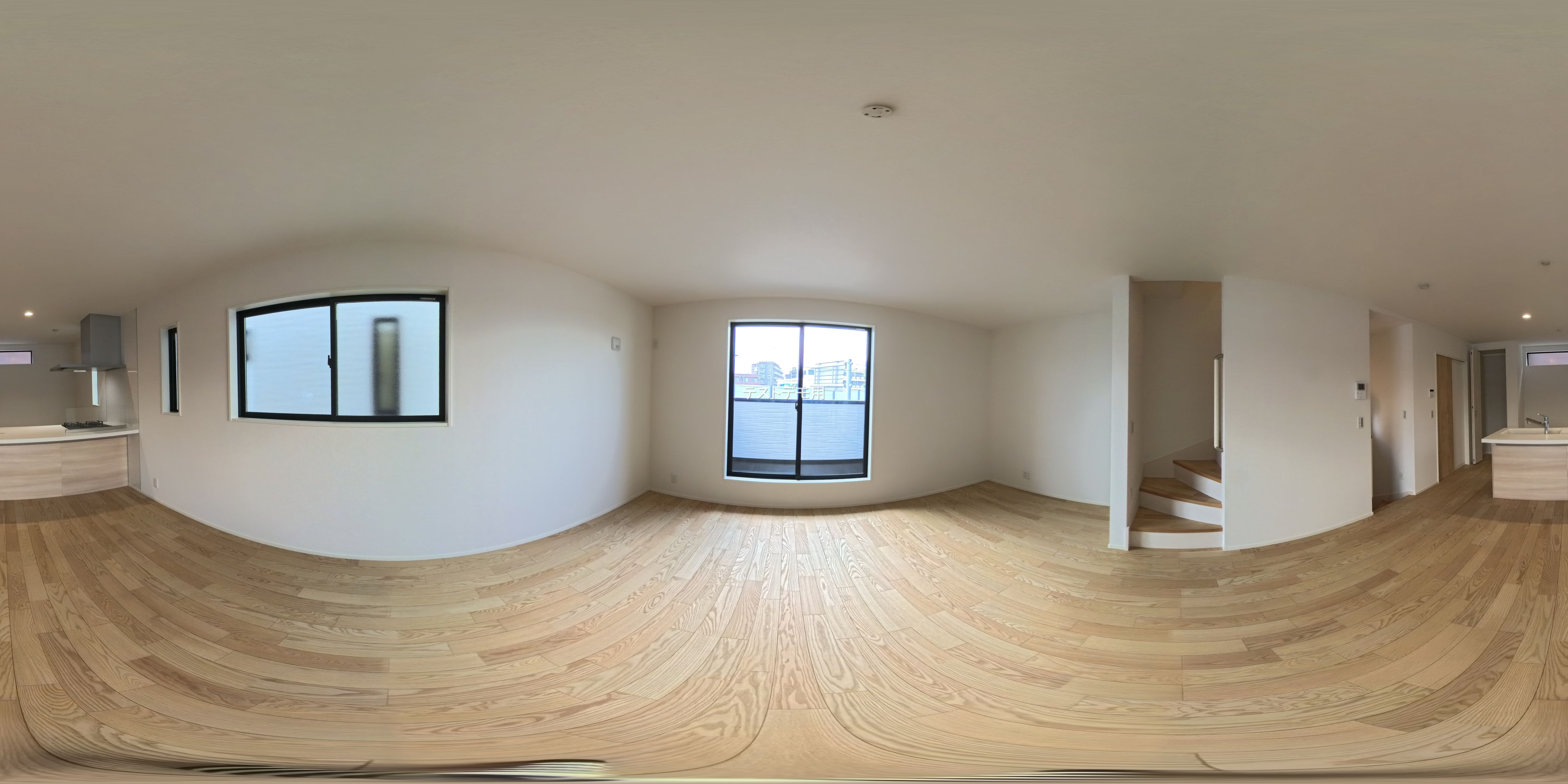 埼玉県さいたま市大宮区上小町の新築戸建てパノラマ（リビング）写真 2025年7月25日撮影