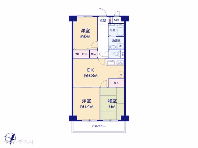 中古マンション エンゼルハイム花月 間取図