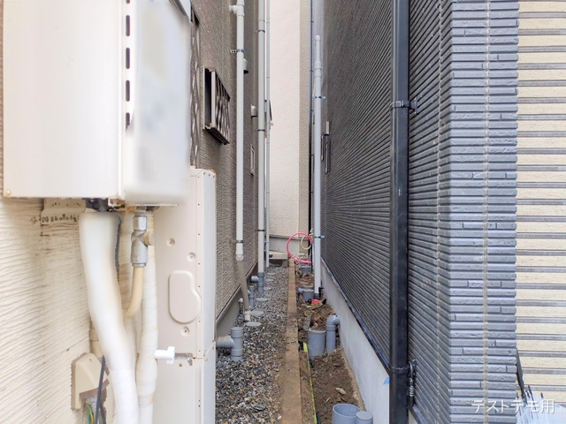 東京都墨田区墨田4丁目の新築戸建て外構写真 2025年9月4日撮影