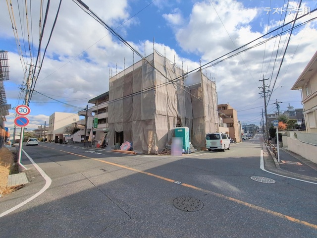 愛知県名古屋市名東区一社4丁目の新築戸建て上棟写真 2026年1月13日撮影