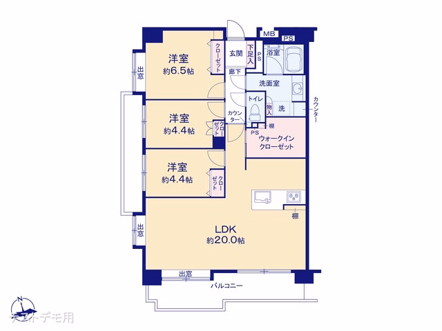 川口原町第2ローヤルコーポ 間取図