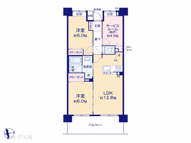 コスモ川口シティアベニュー 間取図