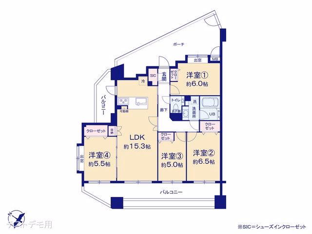 シーズガーデングリーンパティオ 間取図