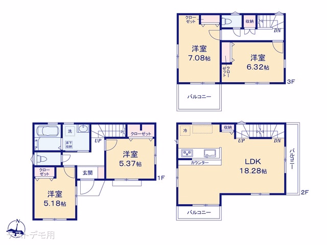 さいたま市大宮区高鼻町2丁目(戸建)03 間取図