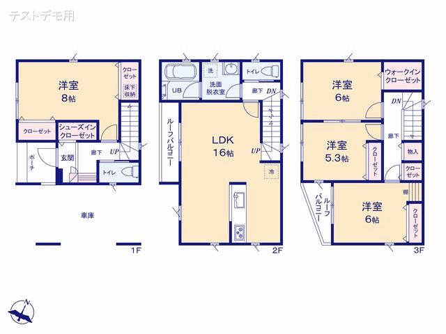 さいたま市中央区円阿弥7丁目(戸建) 間取図