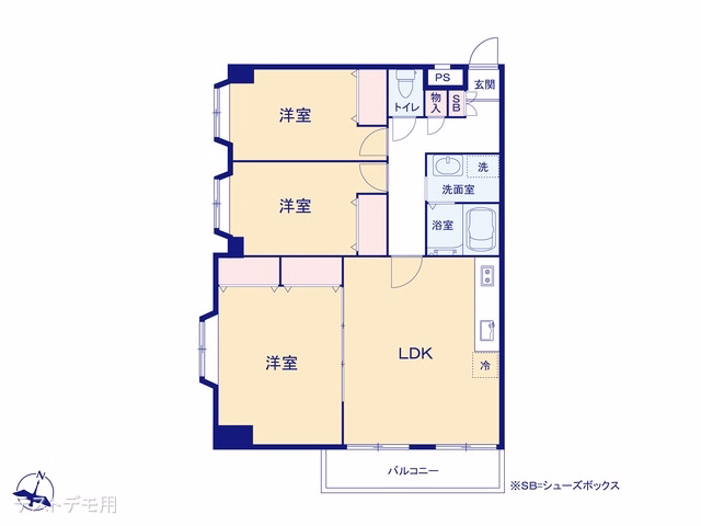 メルサニュートダミヨシ 間取図