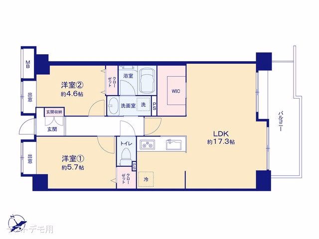 セントラルコート浦和南 間取図