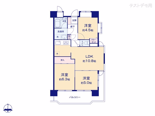 ライオンズシティ川口並木 間取図