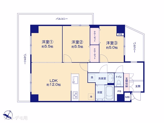 蕨セントラルハイツ 間取図