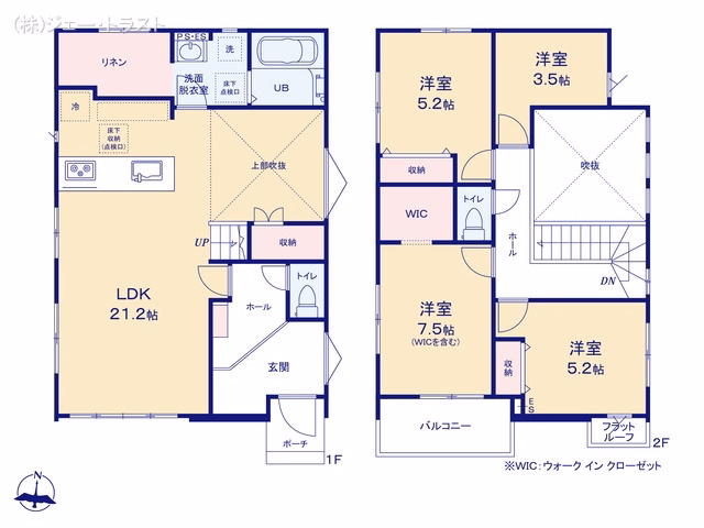 新築戸建て 船橋市習志野9期 2号棟 間取図
