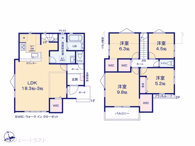 新築戸建て 船橋市芝山9期 1号棟 間取図