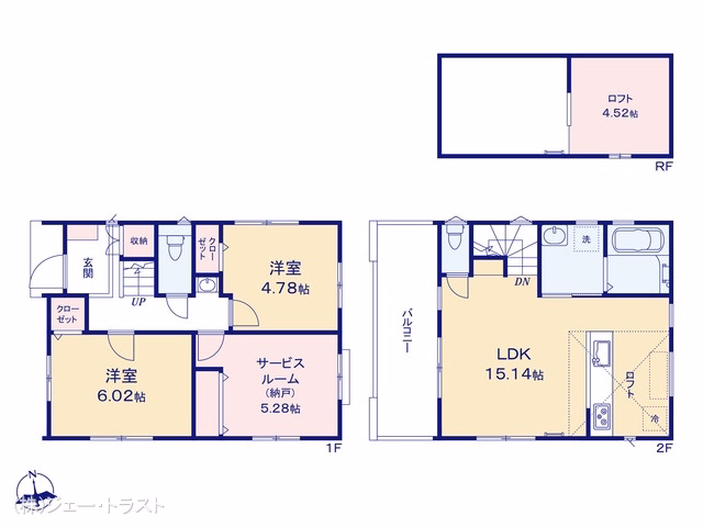 江戸川区東葛西1丁目(戸建)01 間取図