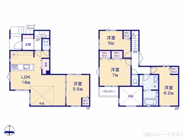 市川市北方3丁目(戸建)02 間取図
