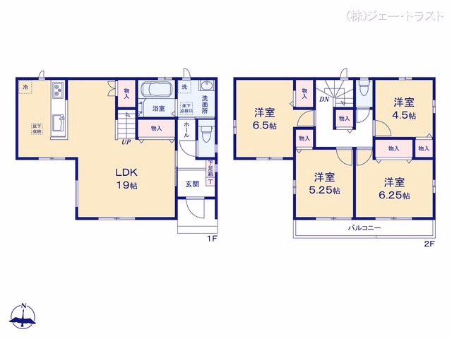 船橋市大穴北1丁目(戸建)C 間取図