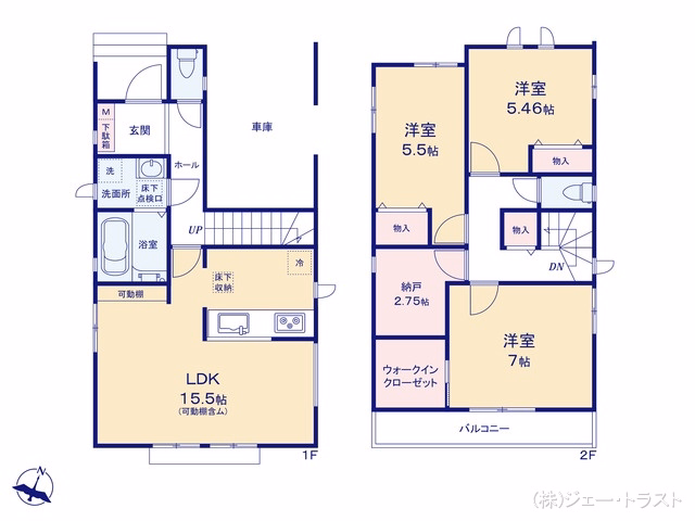 新築戸建て 船橋市習志野台8丁目1905番 B号棟 間取図